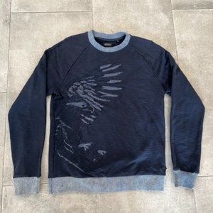 Buffalo David Bitton Navy Eagle Pullover M